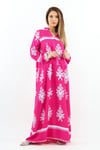 Prive Long 145 cm Maksi Boy %95 Pamuk Pembe Yazlık Uzun Elbise