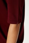 Viscose Doku Next Premium Selection Bordo Yarım Kol Triko Kazak