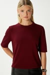 Viscose Doku Next Premium Selection Bordo Yarım Kol Triko Kazak