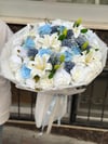 Blue Ivory Garden Yapay Çiçekli İsteme Seti Zirve Boy – 80 Madlen & Anne Çiçeği