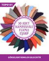 30 adet DAĞITMALIK HEDİYELİK Düz Renk Flamlı Eşarp TOP0101-30