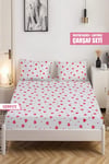 Çiftkişilik BATTAL Lastikli Çarşaf Seti 180x200cm LÇD0172-31304