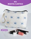 Çok Amaçlı Desenli Bez Makyaj Çantası  ÇNT0202-20927