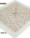 DOLCE İpek 100*100cm Flamlı Eşarp FK0116-4307