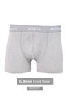 Pamuk Likralı Erkek Boxer Gri XL BX0207-8407