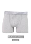 Pamuk Likralı Erkek Boxer Gri XXL BX0208-8408