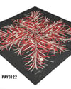 PAYİDAR İPEK Desenli Oyalık Yazma PAY0122-0102
