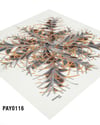 PAYİDAR İPEK Desenli Oyalık Yazma PAY0116-0111
