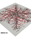 PAYİDAR İPEK Desenli Oyalık Yazma PAY0119-0108