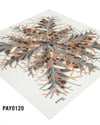 PAYİDAR İPEK Desenli Oyalık Yazma PAY0120-0107