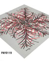 PAYİDAR İPEK Desenli Oyalık Yazma PAY0119-0108
