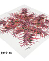 PAYİDAR İPEK Desenli Oyalık Yazma PAY0118-0109