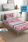 Tek Kişilik Lastikli Çarşaf Seti 100x200cm  LÇT1058-30906