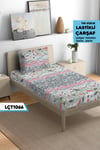 Tek Kişilik Lastikli Çarşaf Seti 100x200cm  LÇT1066-31107