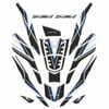 Gogo Honda PCX (2020-2024) Tank Pad Set 010 Siyah/Mavi/Gri