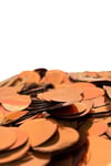 1 Paket Rose Gold Balon Pulu Bakır Balon Içi Pul Konfetisi 10 Gram Konfetili Şeffaf Balon Pulu