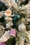 12li Pembe Gümüş Renkli Karma Set Yılbaşı Çam Ağacı Süsü Noel Baba Davul Hediye Paketi Cici Top