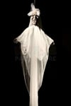 130 Cm Duvaklı Gelin Cadı Kolları Hareketli Sesli Durmadan Çalan Dekor Halloween Cadılar Bayramı