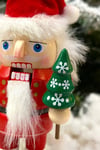16 Cm Noel Baba Fındıkkıran Şapka Çam Ağacı Ekipman Detaylı Nutcracker Yılbaşı Yeni Yıl Dekoru