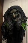 180 Cm Konuşan Işıklı Dev Cadı Dekor Sese ve Harekete Duyarlı Halloween Partisi Cadılar Bayramı