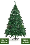 180 Cm Lüks Yılbaşı Çam Ağacı 400 Dallı Noel Ağacı Metal Ayaklı Demir Gövdeli Yeni Yıl 1. Kalite