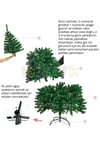 180 Cm Lüks Yılbaşı Çam Ağacı 400 Dallı Noel Ağacı Metal Ayaklı Demir Gövdeli Yeni Yıl 1. Kalite