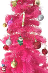 180 Cm Pembe Yılbaşı Çam Ağacı 335 Dallı Yeni Yıl Noel Ağacı Ayaklı Demir Gövdeli 1. Kalite Yaprak