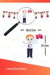 23 Nisan Dekoratif Afiş Banner Elleri Bayraklı Mutlu Çocuklar Süsü Sınıf Okul Süsleme Milli Bayram