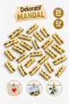 25 Adet Altın Renkli Ahşap Gold Minik Mandal Fotoğraf Asmalık Dekoratif Süsleme Mini Mandal