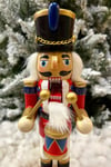 25 Cm Davullu Fındıkkıran Kırmızı Lacivert Renkli Kurşun Asker Nutcracker Yılbaşı Yeni Yıl Dekoru