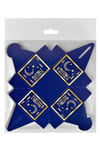 25 Li Ramazan Bayramı Küp Lokumluk 4.5x5.5 Cm Hayırlı Ramazanlar Baskılı Lacivert Konsept Dini Süsü