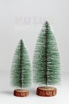 2li Set Nevada Ağaç 10-15 cm Mini Masa Üzeri Yılbaşı Çam Ağacı Hediyelik Karlı Yılbaşı Hediyesi