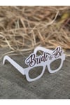 3 Adet Bride Konsepti Gözlük Rose Gold Renk Bride To Be Yazılı Beyaz Bekarlığa Veda Partisi Gözlüğü