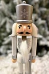 30 Cm Kılıçlı Fındıkkıran Gümüş Gri Beyaz Renkli Kurşun Asker Nutcracker Yılbaşı Yeni Yıl Dekoru