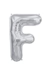 40 Cm Gümüş Küçük Boy Gri Folyo Balon 16 Inç Silver F Harfi
