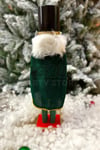 40 Cm Kılıçlı Fındıkkıran Yeşil Pelerinli Kıyafetli Kurşun Asker Nutcracker Yılbaşı Yeni Yıl Dekoru