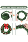 5 Metre X 70mm Yeşil Çam Dalı Şerit Garland Yılbaşı Yeni Yıl Ağacı Gürleştirici Dekor Doğal Görünüm