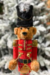 60 Cm Fındıkkıran Teddy Bear Ayıcık Kurşun Asker El Yapımı Yılbaşı Süsü Ağzı Açılıp Kapanabilen