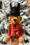60 Cm Fındıkkıran Teddy Bear Ayıcık Kurşun Asker El Yapımı Yılbaşı Süsü Ağzı Açılıp Kapanabilen