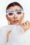 8 Adet Bride Konsepti Gözlük Rose Gold Renk Team Bride Yazılı Beyaz Bekarlığa Veda Partisi Gözlüğü