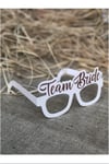 8 Adet Bride Konsepti Gözlük Rose Gold Renk Team Bride Yazılı Beyaz Bekarlığa Veda Partisi Gözlüğü
