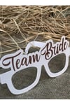8 Adet Bride Konsepti Gözlük Rose Gold Renk Team Bride Yazılı Beyaz Bekarlığa Veda Partisi Gözlüğü
