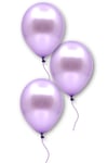 Açık Mor Renkli Metalik Balon 50 Adet 30 Cm Lateks Açık Violet Lila Doğum Günü Partisi Temalı Balonu