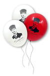 Atatürk Balon 10 Adet 30 Cm Mustafa Kemal Türk Bayrağı Ay Yıldız Kırmızı Beyaz Milli Bayram Balonu