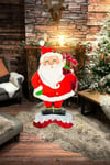 Ayakta Durabilen Noel Baba Folyo Balon 68x120 cm Yılbaşı Santa Yeni Yıl Kutlama Dekor Süsleme Balonu