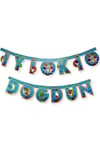 Baby Shark Karakter Temalı Bebek Köpekbalığı Parti Konsepti Iyiki Doğdun Yazısı Karton Yazı Banner