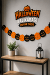 Bal Kabağı Duvar Süsü Turuncu Siyah Halloween Cadılar Bayramı Parti Dekorasyon Süsleme Aksesuarı