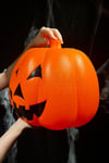 Balkabağı 30x26 Cm Işıklı Müzikli Sese Ve Dokunmaya Duyarlı Halloween Dekoru Cadılar Bayramı Süsü