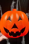 Balkabağı 30x26 Cm Işıklı Müzikli Sese Ve Dokunmaya Duyarlı Halloween Dekoru Cadılar Bayramı Süsü