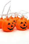 Balkabağı Led Işık Karışık Renkli 12 Kabaklı 220 Cm Pilli Halloween Cadılar Bayramı Dekor Süsü